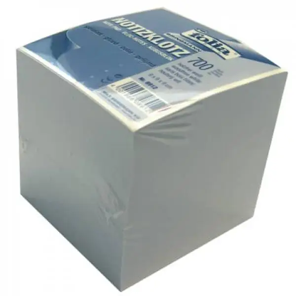 folia Zettelklotz / Notizklotz, 90 x 90 x 85 mm, weiß (EAN: 4001868089127)