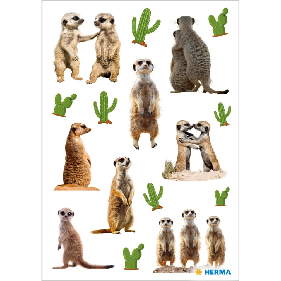 HERMA Sticker DECOR Erdmännchen, Papier (EAN: 4008705157858)