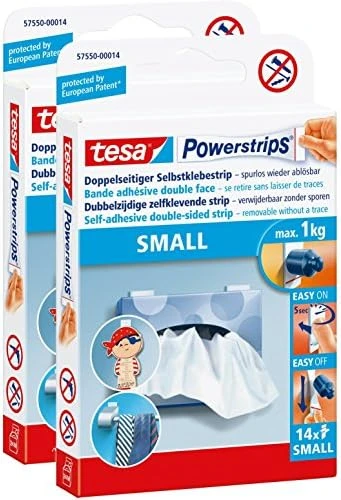 tesa Powerstrips SMALL, Haltekraft: max. 1,0 kg (EAN: 4042448103956)