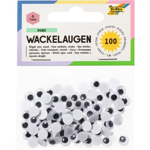 folia Wackelaugen, rund, 7 mm, nicht selbstklebend, weiß (EAN: 4001868750072)