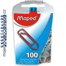 Maped Büroklammern, farbig lackierter Stahl, 25 mm (EAN: 3154143210110)