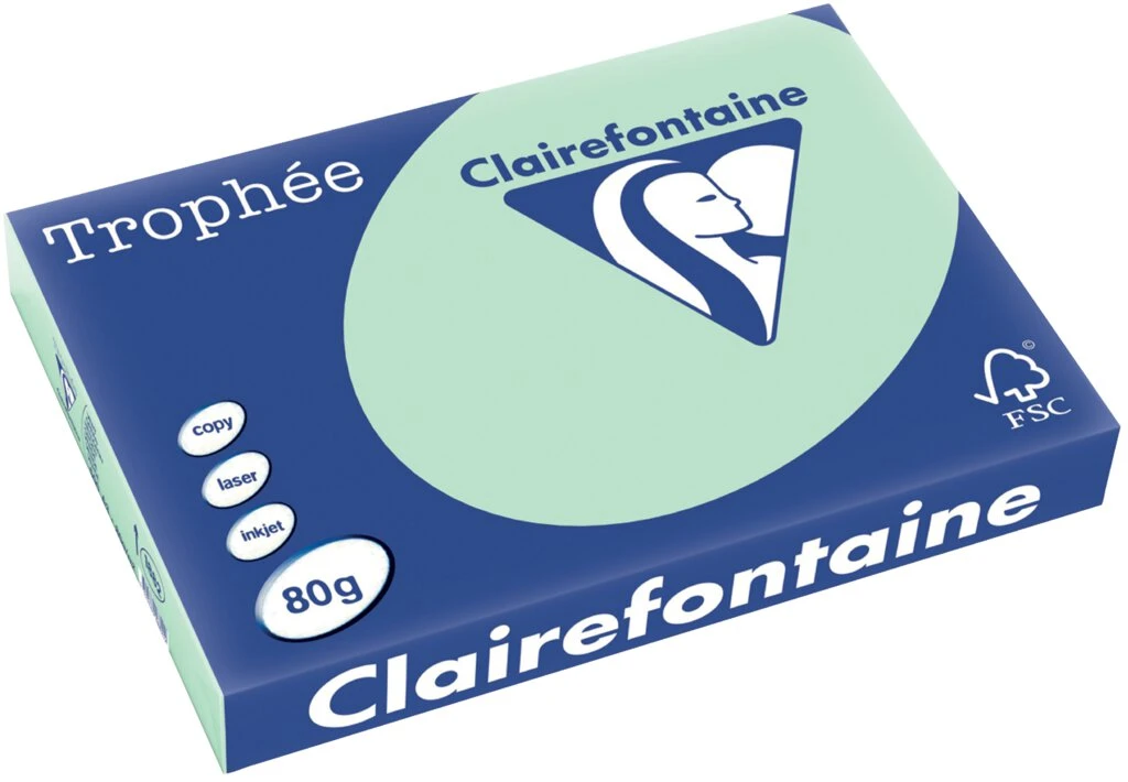 Clairefontaine Multifunktionspapier Trophée, A3, hellgrün (EAN: 3329680188202)