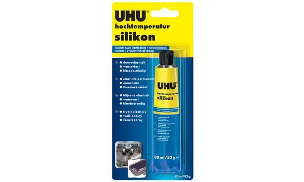 UHU Hochtemperatur-Silikon, schwarz, 80 ml Tube (EAN: 4026700467352)