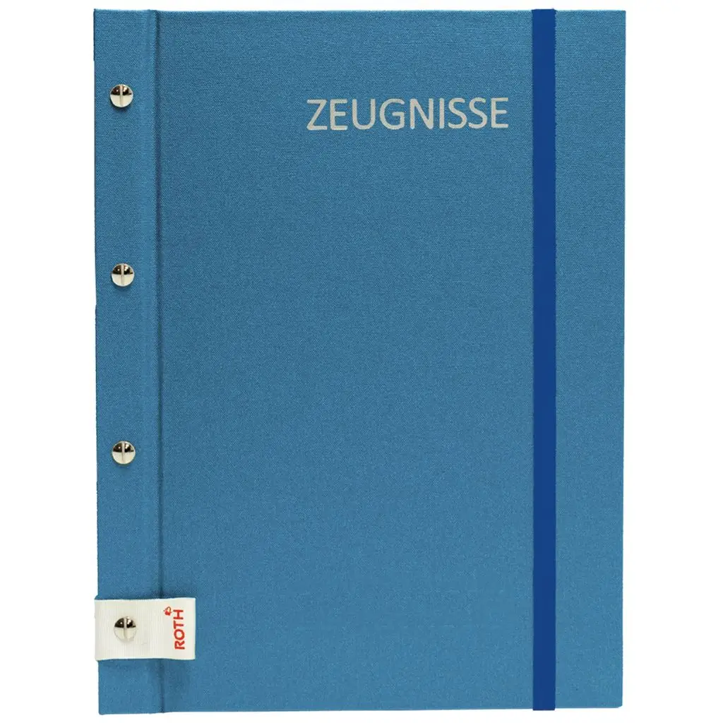 ROTH Zeugnismappe Metallium mit Buchschrauben, blau (EAN: 4028279885667)