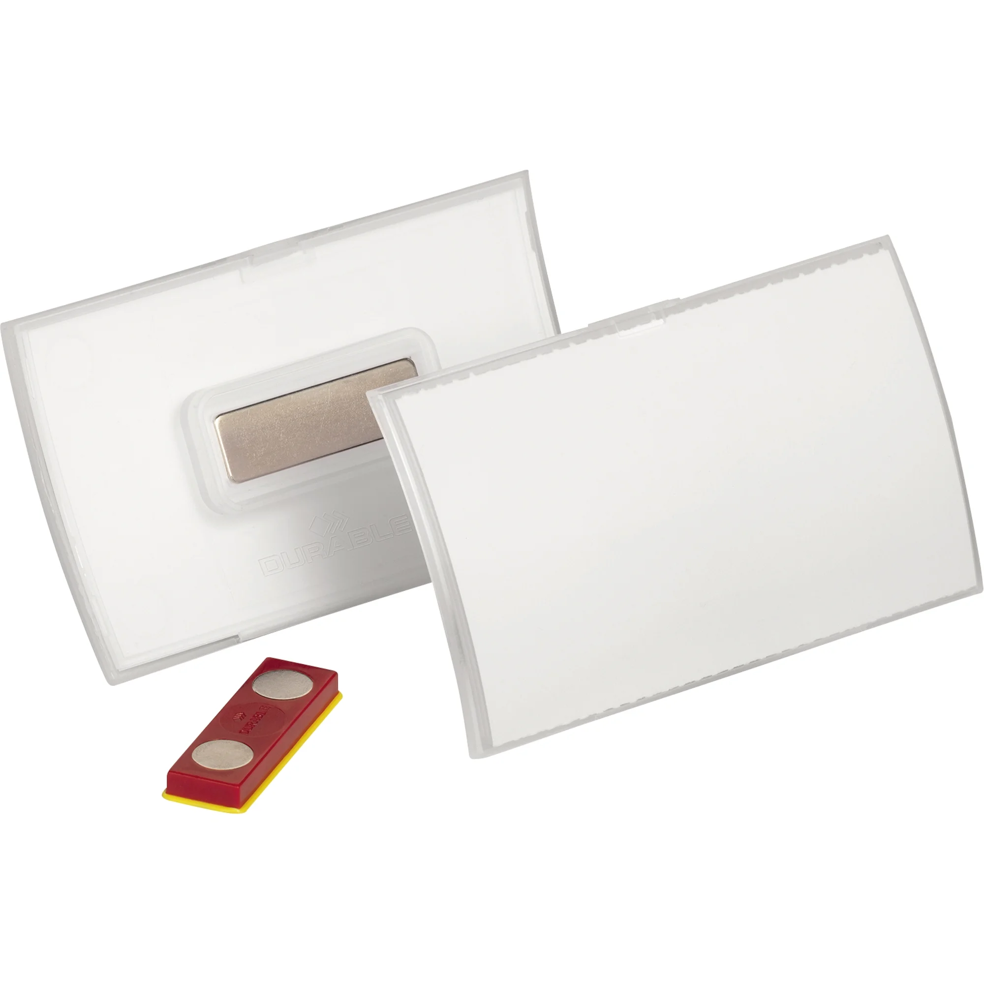 DURABLE Namensschild Click Fold, 90 x 54 mm, verdrehsicher, transparent (EAN: 4005546732213)