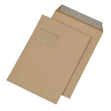 MAILmedia Versandtasche C4 haftklebend, mit Fenster, braun (EAN: 4003928883065)