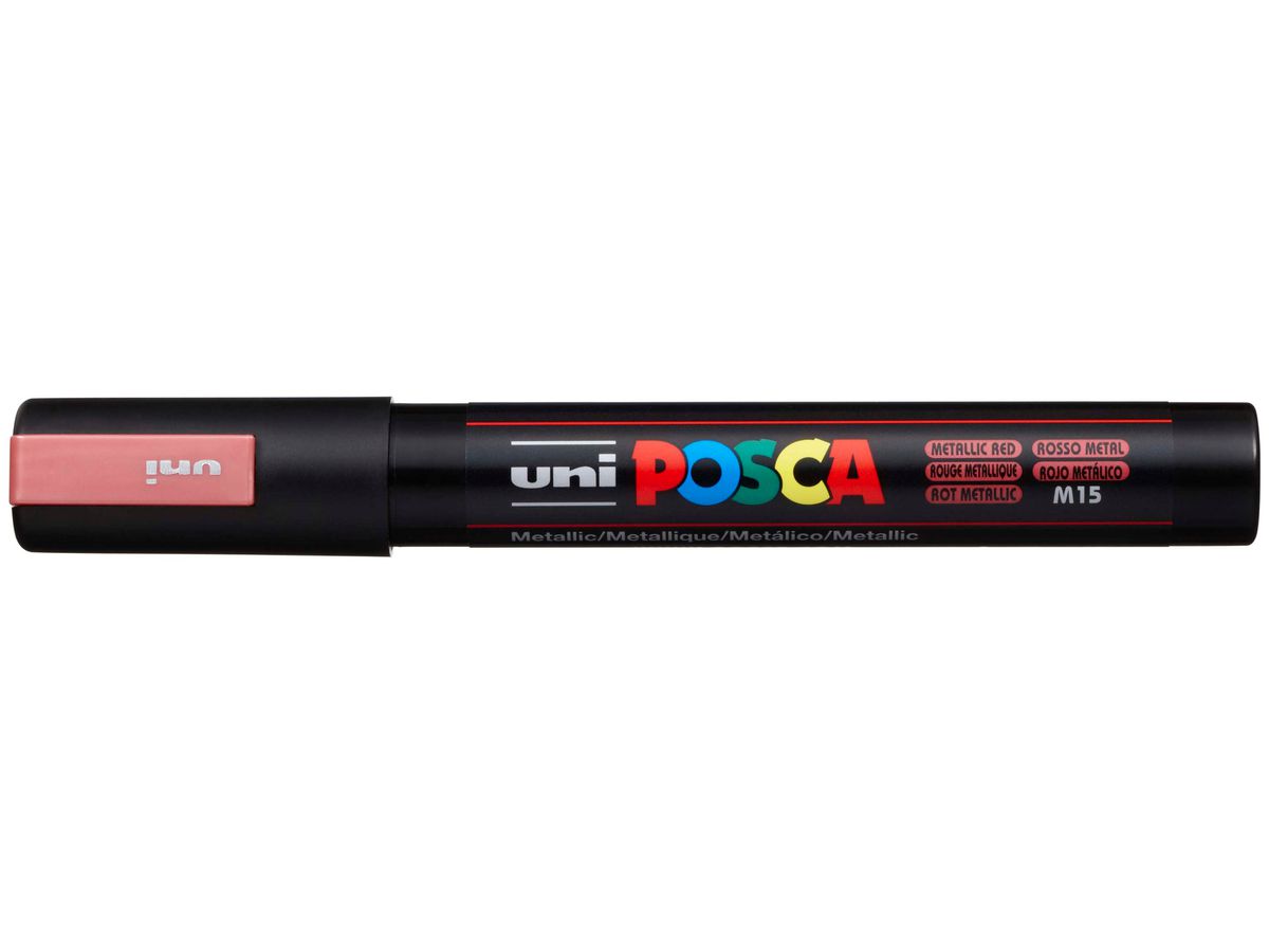 POSCA Pigmentmarker PC-5M, rot metallic (EAN: 4902778113561)