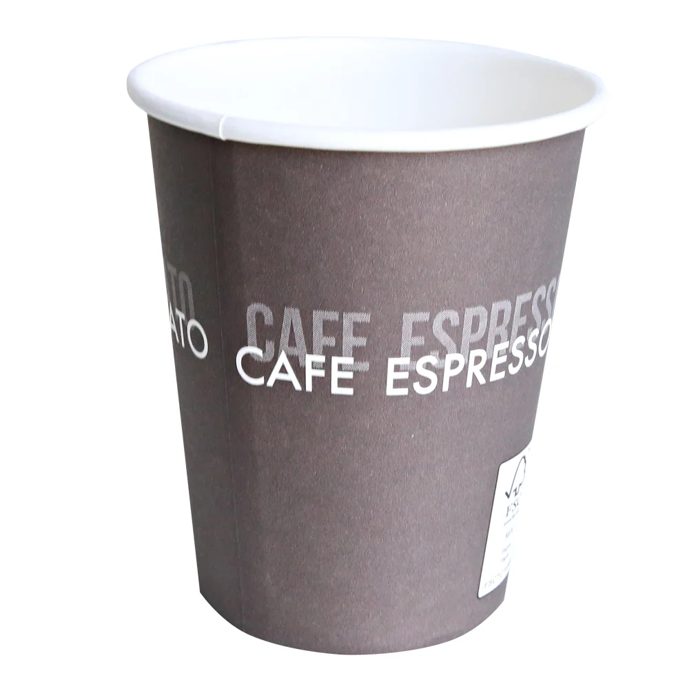 HYGOSTAR Hartpapier-Kaffeebecher To Go, 0,2 l, braun/weiß (EAN: 4015544722444)