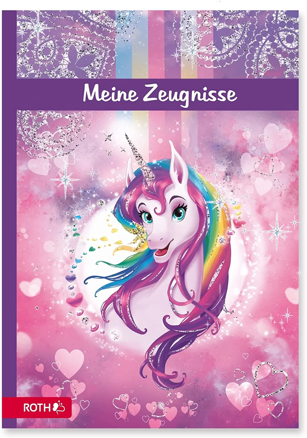ROTH Zeugnismappe "Einhornportrait", mit Design und Effekt (EAN: 4028279893259)