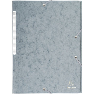 EXACOMPTA Eckspannermappe, DIN A4, Karton, grau (EAN: 3141871001714)
