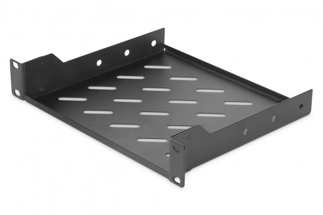 DIGITUS 10" Fachboden, 1 HE, Festeinbau, schwarz (EAN: 4016032474272)