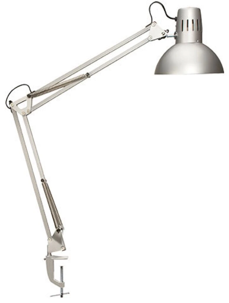 MAUL Tischleuchte MAULstudy, Klemmfuß bis 55 mm, silber (EAN: 4002390041454)