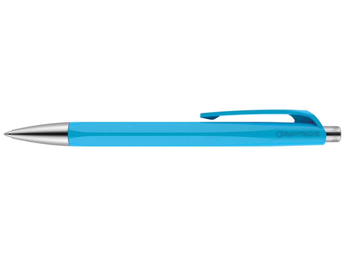 CARAN D'ACHE Druckkugelschreiber 888 INFINITE, türkisblau (EAN: 7630002331418)