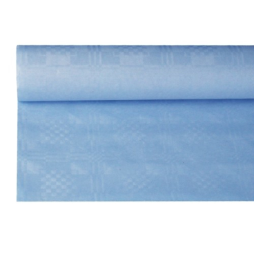 PAPSTAR Damast-Tischdecke, (B)1,2 x (L)8 m, hellblau (EAN: 4002911185889)