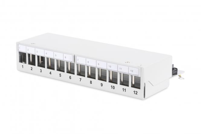 DIGITUS Desktop Modular Patch Panel, geschirmt, 12-Port (EAN: 4016032435242)
