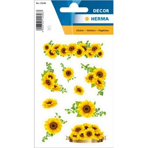HERMA Sticker DECOR "Sonnenblumen", bunt (EAN: 4008705156967)