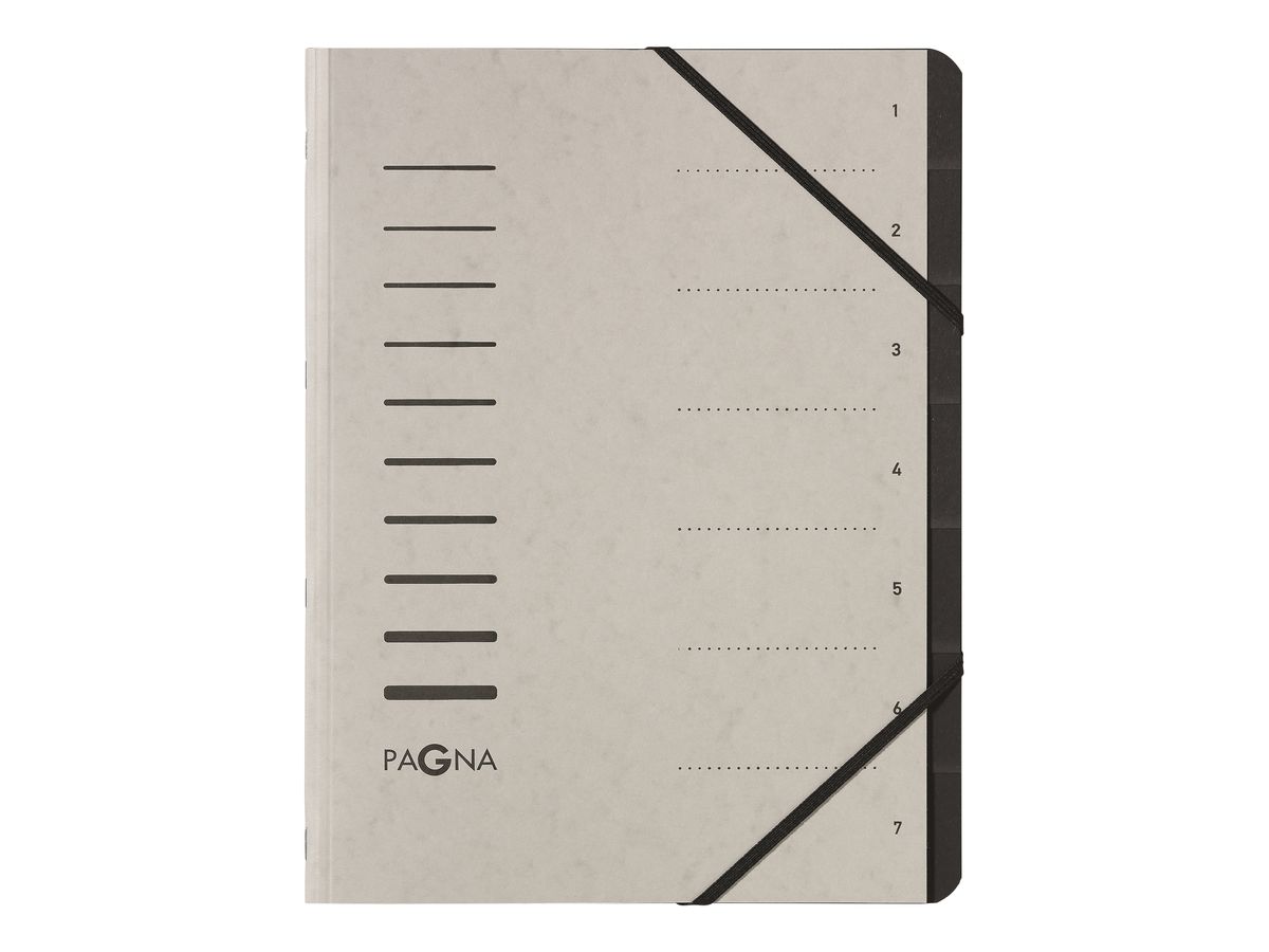 PAGNA Ordnungsmappe "Sorting File", 7 Fächer, hellgrau (EAN: 4013951014220)