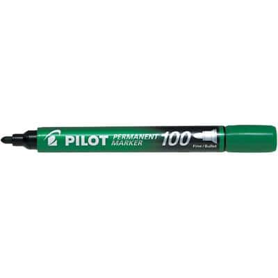 PILOT Permanent-Marker 100, Rundspitze, grün (EAN: 4902505511127)