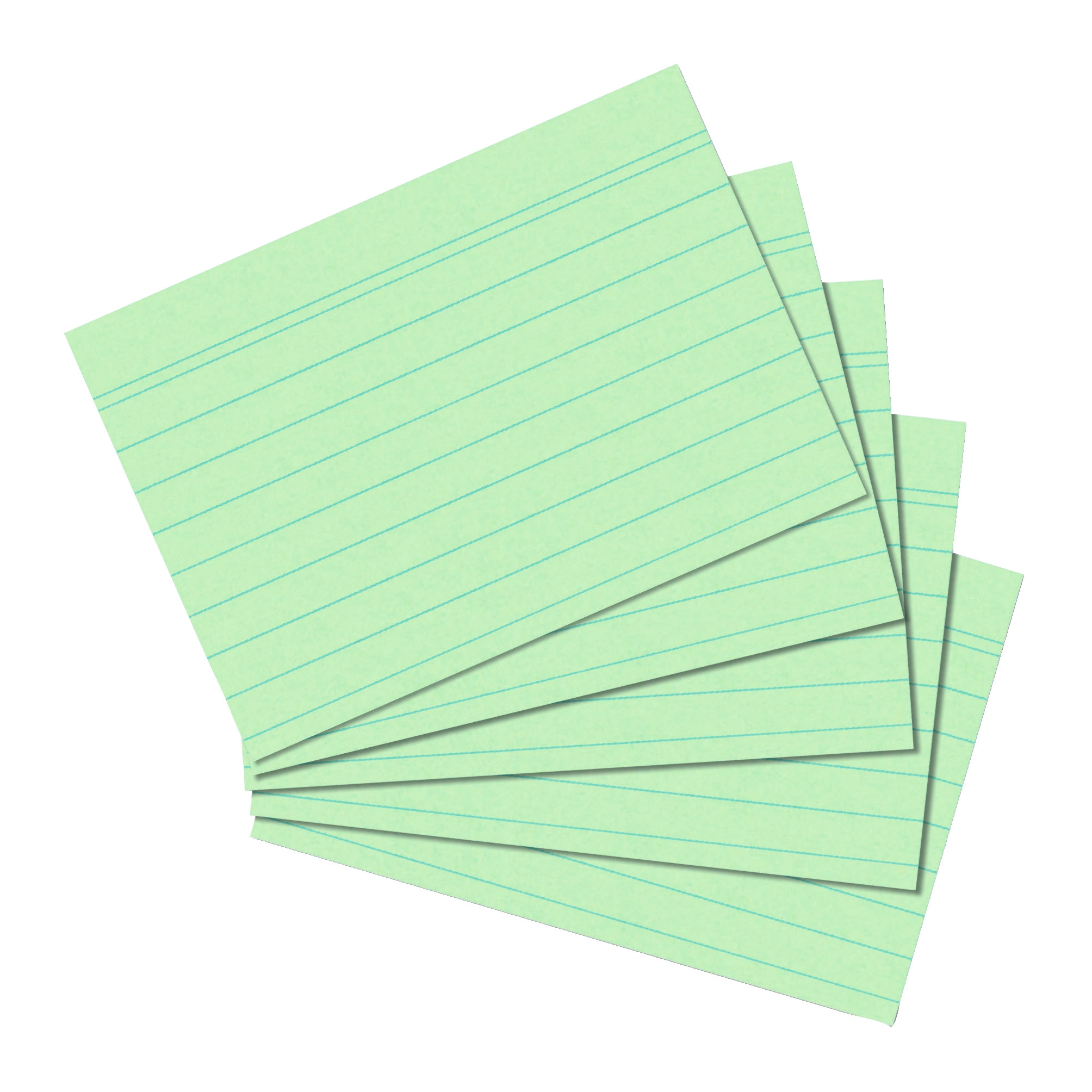 herlitz Karteikarten, DIN A6, liniert, grün (EAN: 4008111150658)