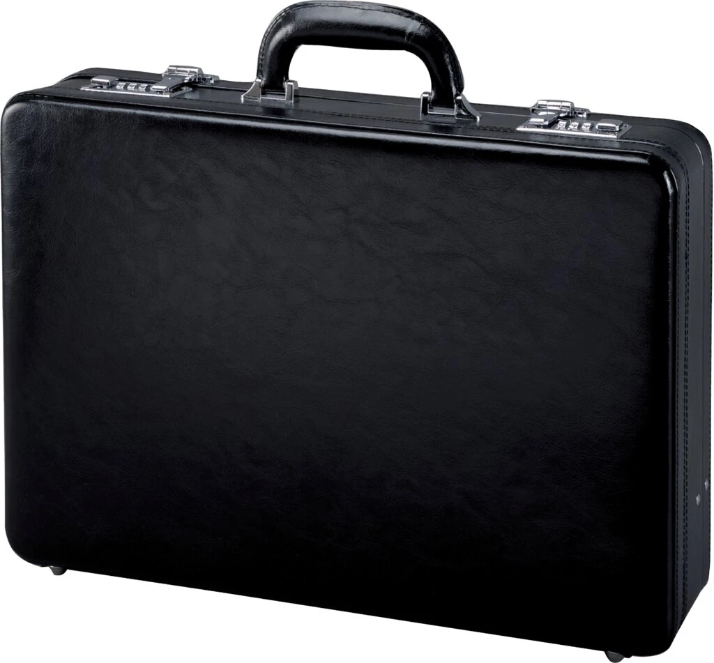 Alassio Attaché-Koffer "TAORMINA", Leder, schwarz (EAN: 4021068410330)