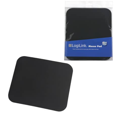 LogiLink Maus Pad, Maße: (B)250 x (T)220 mm, schwarz (EAN: 4052792002683)