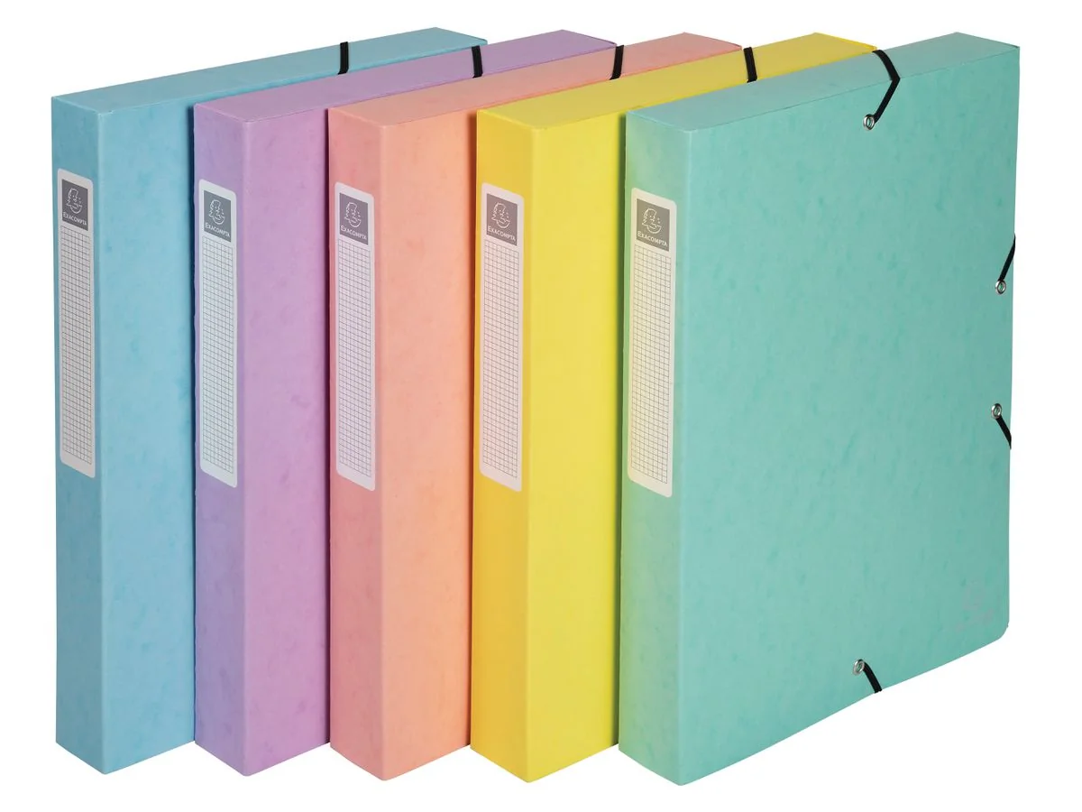 EXACOMPTA Sammelbox Aquarel, DIN A4, 40 mm, farbig sortiert (EAN: 3130630595601)