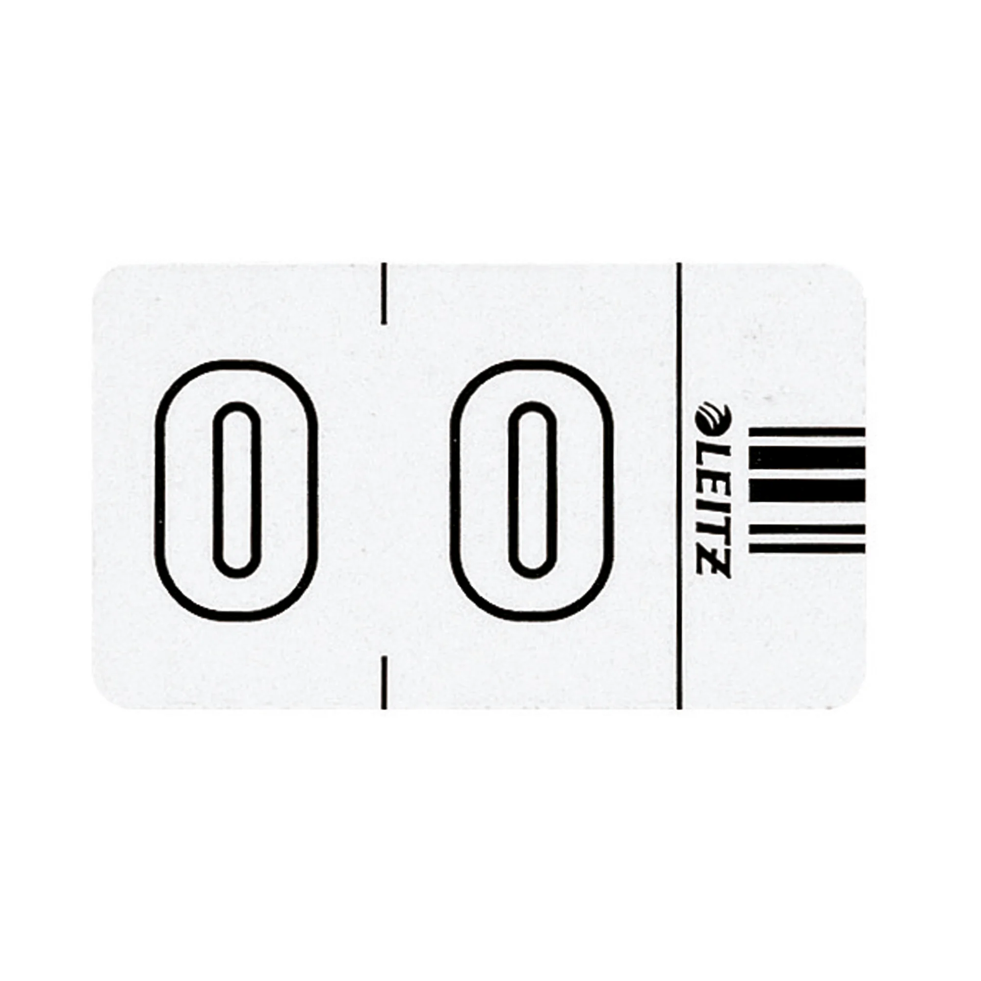 LEITZ Ziffernsignal Orgacolor "0", auf Rolle, weiß (EAN: 4002432313761)