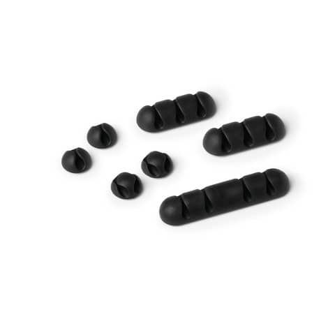 DURABLE Kabel-Clip CAVOLINE CLIP MIX, graphit, im Set (EAN: 4005546991511)