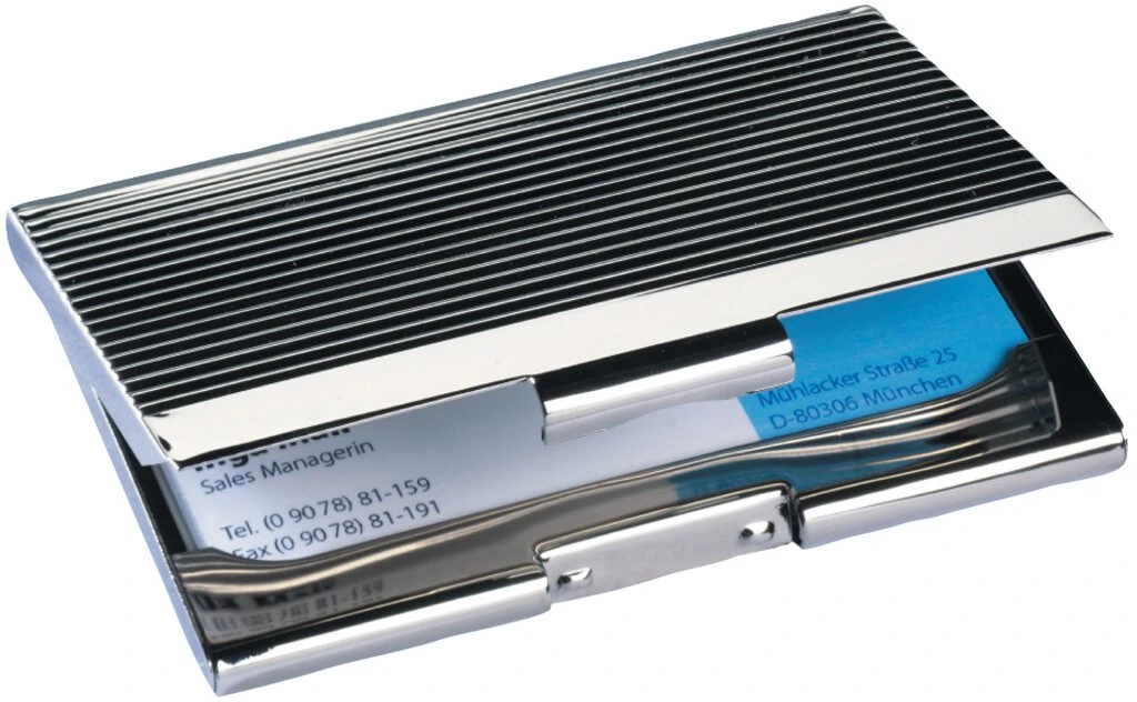 sigel Visitenkarten-Etui Chrom, silber glänzend (EAN: 4004360946929)