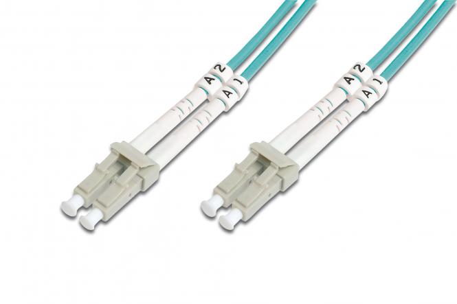DIGITUS LWL Patchkabel, OM3, LC-Duplex - LC-Duplex, 15,0 m (EAN: 4016032257356)