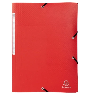 EXACOMPTA Eckspannermappe, DIN A4, PP, rot (EAN: 3130630550853)