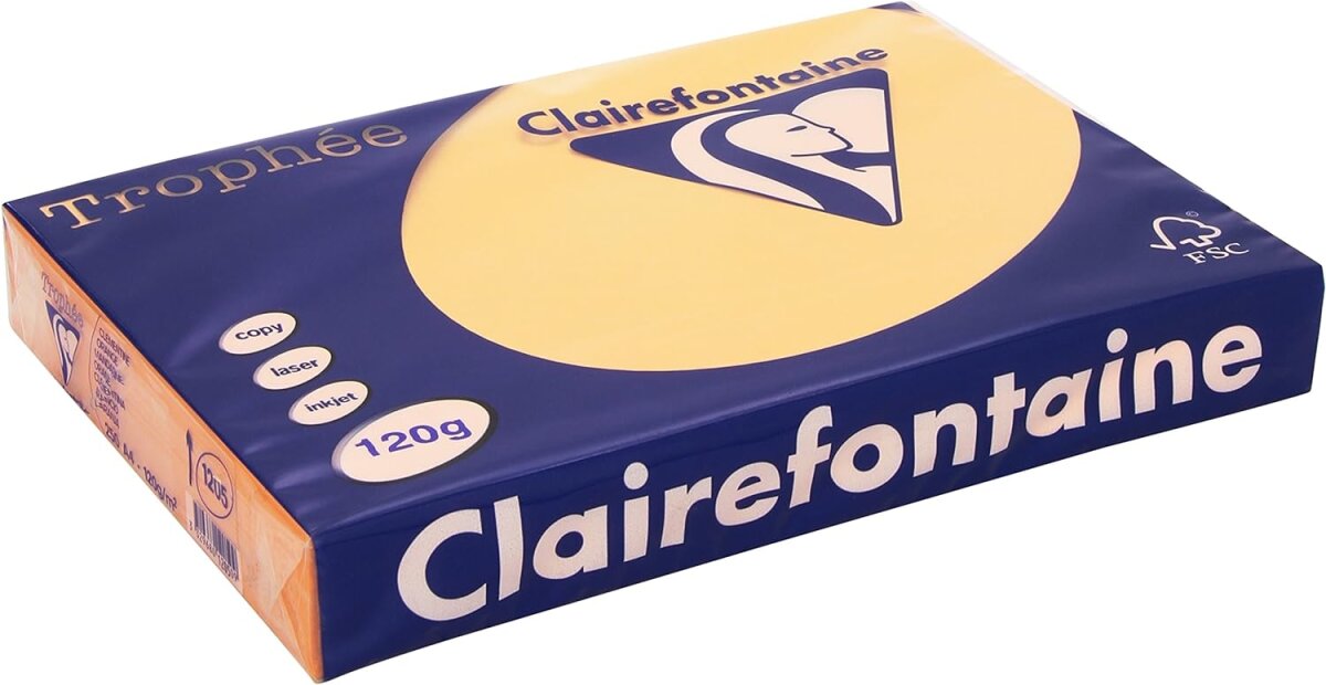 Clairefontaine Multifunktionspapier Trophée, A4, mandarine (EAN: 3329680120509)