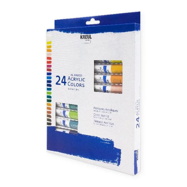 KREUL Acrylfarbe el Greco, 12 ml, 24er-Set (EAN: 4000798282530)