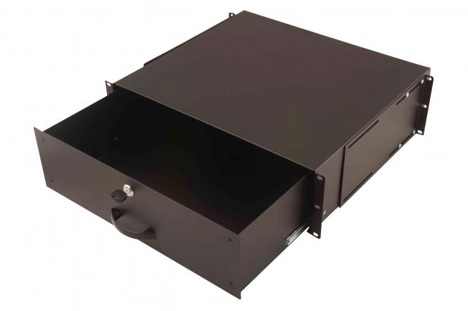 DIGITUS 19" Dokumentenfach, 3 HE, schwarz (RAL 9005) (EAN: 4016032169444)