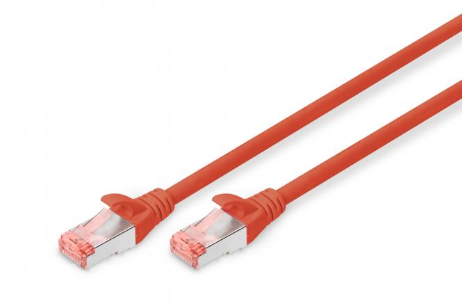 DIGITUS Patchkabel, Kat. 6, S/FTP, 1,0 m, rot (EAN: 4016032321668)