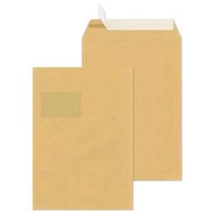 MAILmedia Versandtasche C4 haftklebend, mit Fenster, weiß (EAN: 4003928888343)