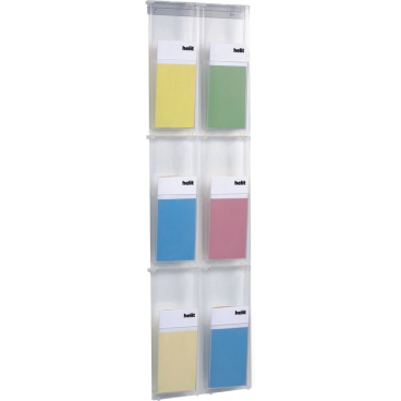 helit Wanddisplay "the placativ", 6 x 1/3 DIN A4 hoch (EAN: 4012086008128)