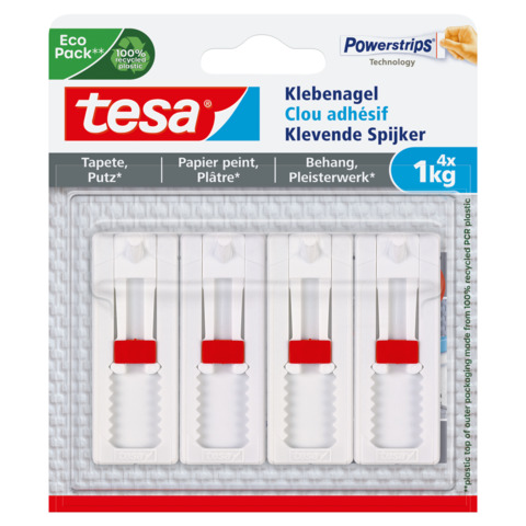 tesa Powerstrips Klebenagel für Tapete und Putz, 1,0 kg (EAN: 4042448563446)