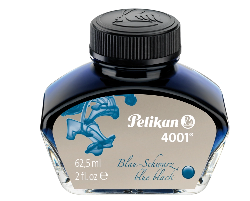 Pelikan Tinte 4001 im Glas, blau-schwarz, Inhalt: 62,5 ml (EAN: 4012700329158)