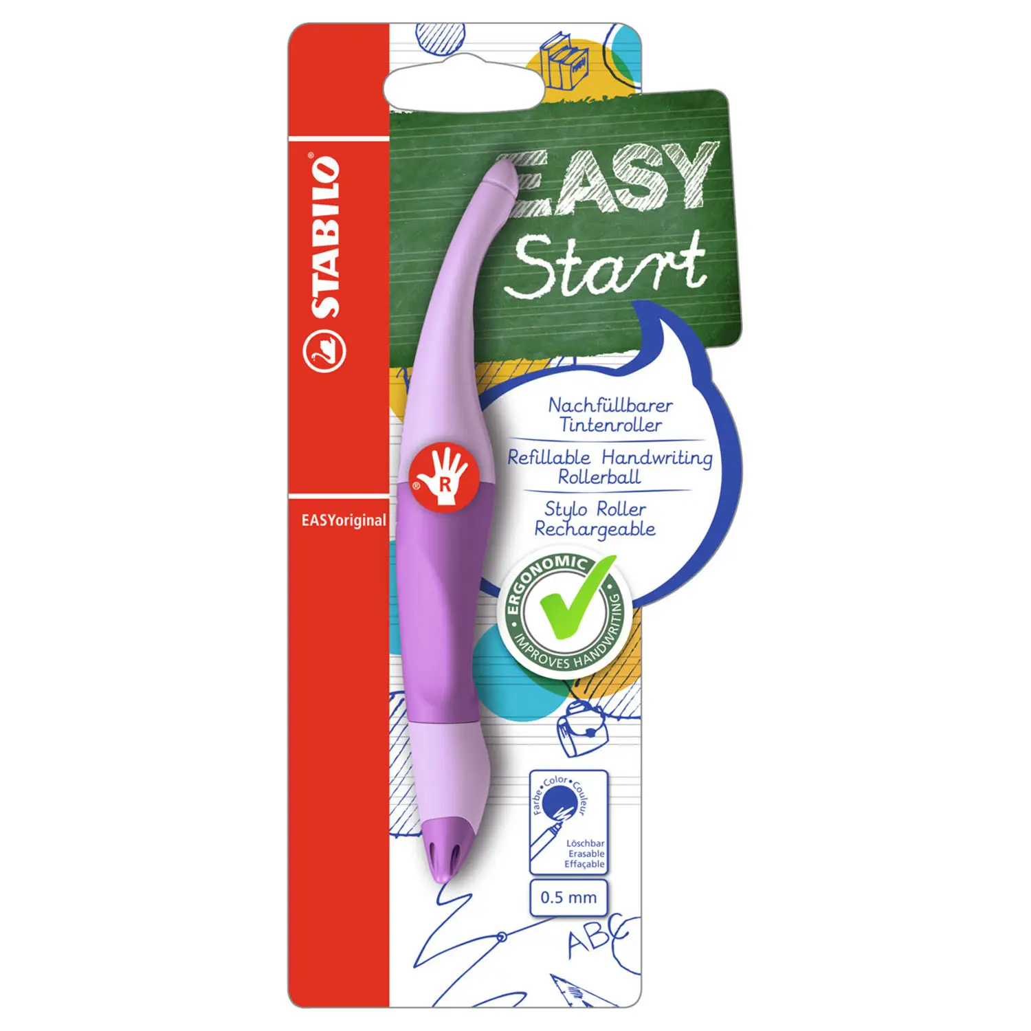 STABILO Tintenroller EASYoriginal, Rechtshänder, lila (EAN: 4006381584616)