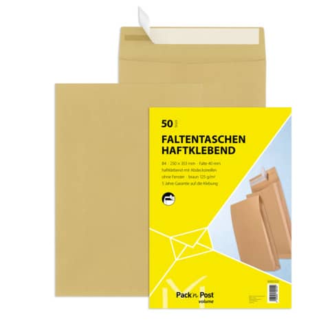 MAILmedia Faltenversandtasche B4, ohne Fenster, braun (EAN: 4003928390150)