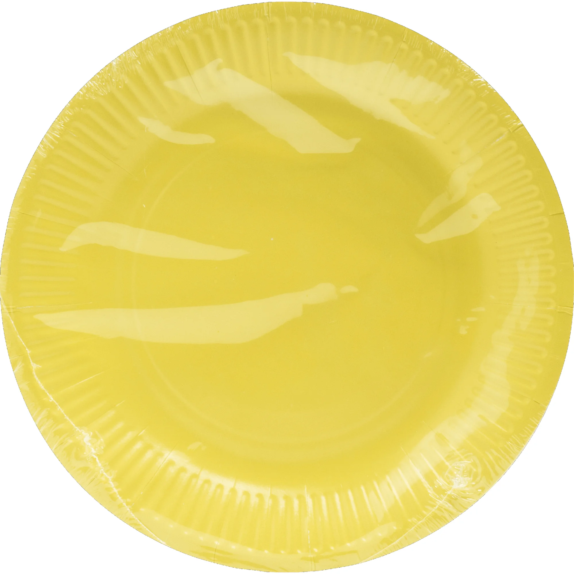 PROnappe Papp-Teller, rund, 230 mm, gelb (EAN: 3281510792198)