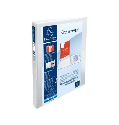 EXACOMPTA Präsentations-Ringbuch, A4, weiß, 4D-Ring (EAN: 3130639518410)
