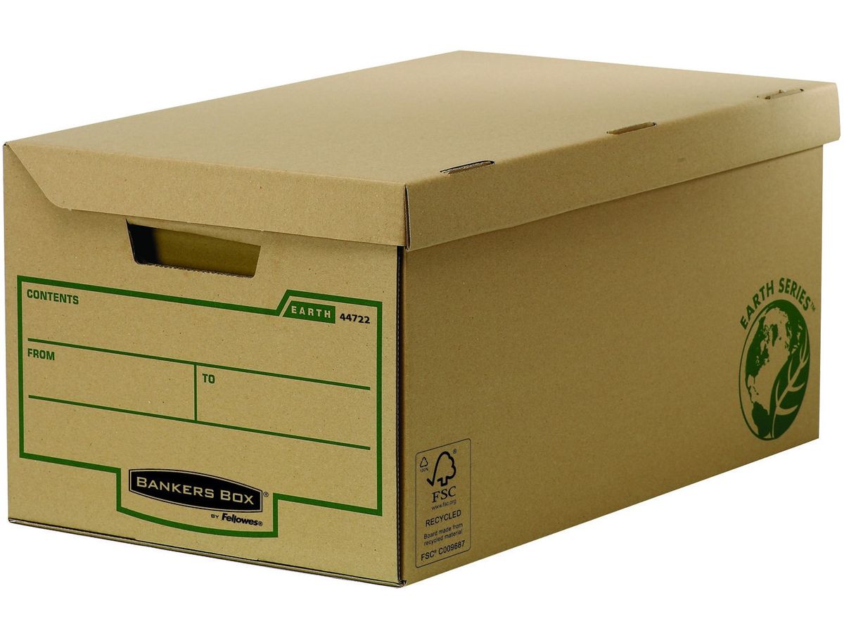 Fellowes BANKERS BOX EARTH Archiv-Klappdeckelbox Kubus (EAN: 0043859708024)