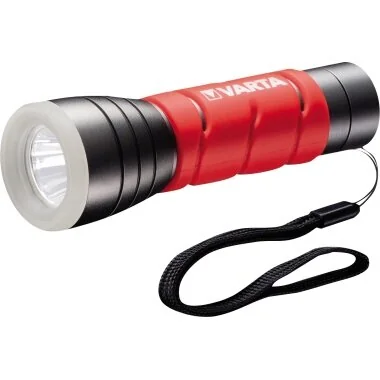 VARTA LED-Taschenlampe "Outdoor Sports F10", 3 AAA, silber/rot (EAN: 4008496927609)