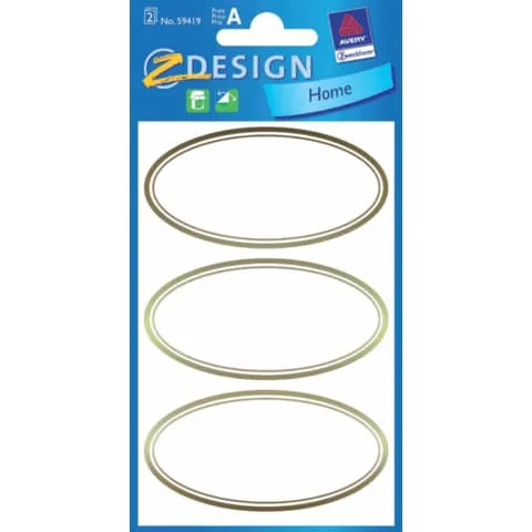 AVERY Zweckform Z-Design Haushaltsetiketten "oval" (EAN: 4004182594193)