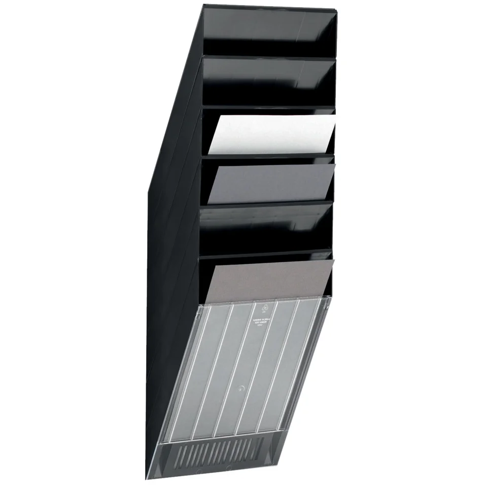 DURABLE Wand-Prospekthalter-Set "FLEXIBOXX 6", A4, 6 Fächer (EAN: 7318089760061)