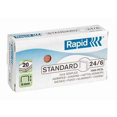 Rapid Heftklammern Standard 24/6, verkupfert (EAN: 7313468557003)