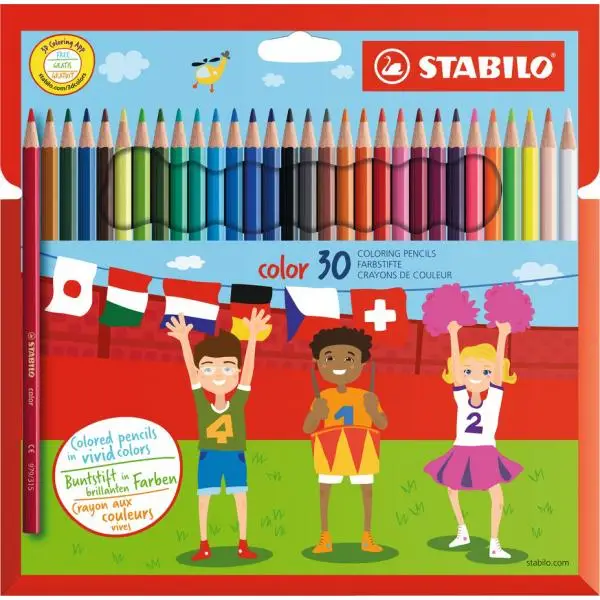 STABILO Buntstifte color, sechseckig, 30er Kartonetui (EAN: 4006381483810)