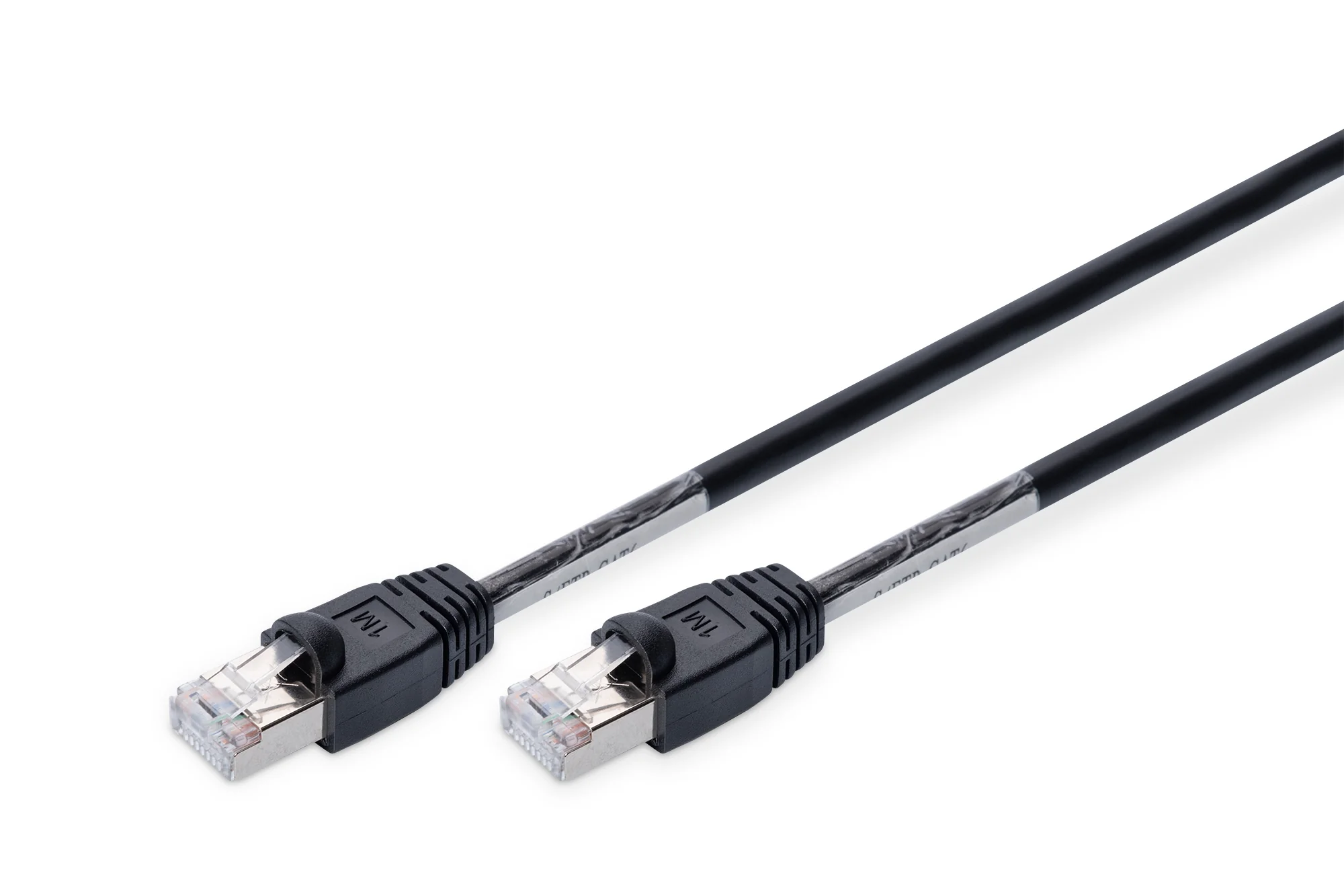 DIGITUS Outdoor-Patchkabel, Kat. 6, S/FTP, 1,0 m, schwarz (EAN: 4016032371311)